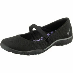 Skechers Riemchenballerinas - Schwarz