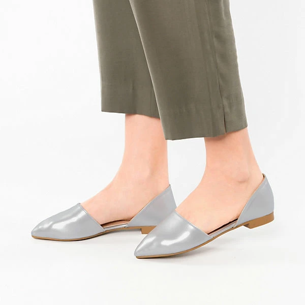 Metallic Trendy Klassische Ballerinas – Bild 2