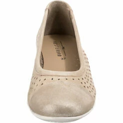 Casual Leder Komfort-Ballerinas - Gold -Gabor-Shop 22173318 04