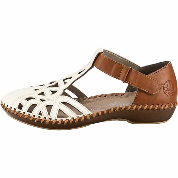Rieker Riemchenballerinas - Braun/weiß – Bild 2