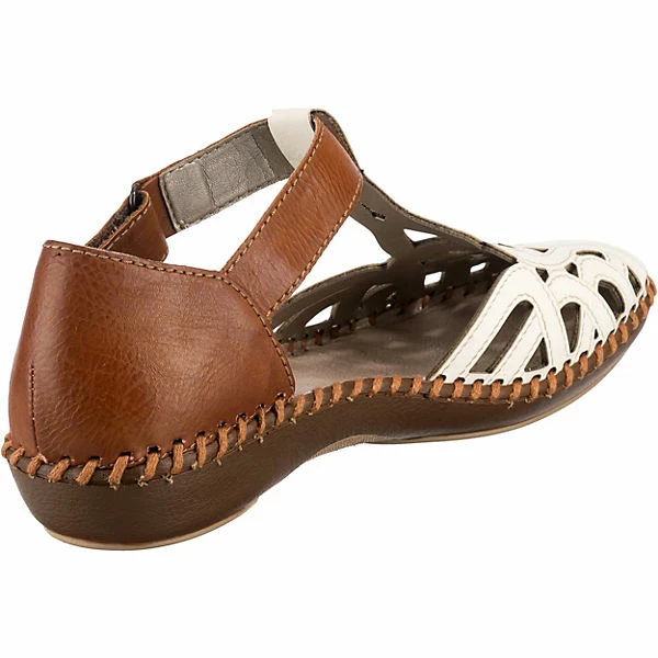 Rieker Riemchenballerinas - Braun/weiß – Bild 4