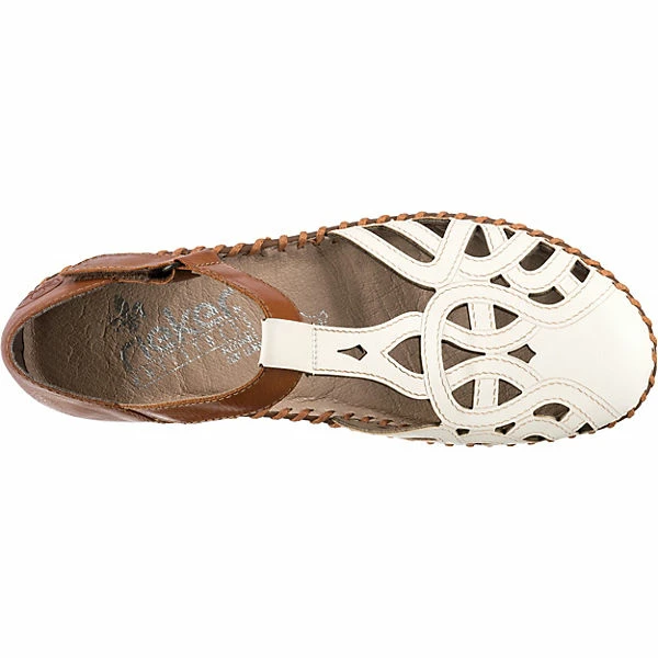 Rieker Riemchenballerinas - Braun/weiß – Bild 5