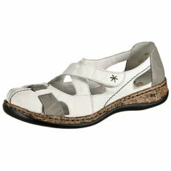 Rieker Komfort-Ballerinas - Weiß-kombi